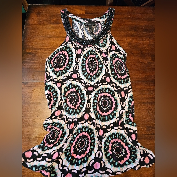 INC International Concepts Tops - INC International Concepts Print Sequin Top